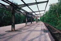 S-Bahnhof K&ouml;llnische Heide, Datum: 20.05.1990, ArchivNr. 13.163