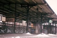 S-Bahnhof Papestra&szlig;e (Vorortbahnsteig), Datum: 12.1983, ArchivNr. 15.169