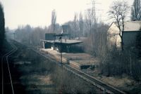 S-Bahnhof Siemensstadt-F&uuml;rstenbrunn, Datum: 20.03.1986, ArchivNr. 15.78