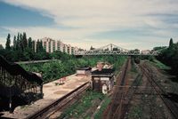 S-Bahnhof Berlin Gesundbrunnen (Ringbahnsteig), Datum: 23.05.1991, ArchivNr. 31.181