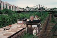 S-Bahnhof Berlin Gesundbrunnen (Ringbahnsteig), Datum: 23.05.1991, ArchivNr. 34.181