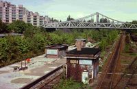 S-Bahnhof Berlin Gesundbrunnen (Ringbahnsteig), Datum: 23.05.1991, ArchivNr. 34.181