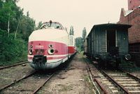 Triebwagenhalle Velten, Datum: 19.09.1990, ArchivNr. 40.163