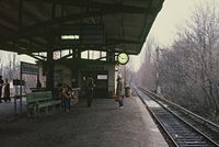 S-Bahnhof Heiligensee, Datum: 06.01.1984, ArchivNr. 42.12