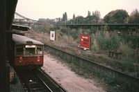 S-Bahnhof Berlin-Gesundbrunnen, Vorortbahnsteig, Datum: 03.10.1985, ArchivNr. 5.73