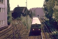 Zwischen dem Nords&uuml;dtunnel und dem S-Bahnhof Humboldthain am Stellwerk Ntm, Datum: 19.05.1985, ArchivNr. 50.51