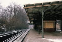 S-Bahnhof Papestra&szlig;e (Vorortbahnsteig), Datum: 12.1983, ArchivNr. 6.36