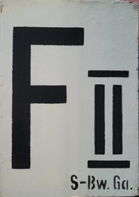 Zuggruppenschild &quot;F II&quot; S-Bw. Ga