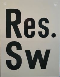 Zuggruppenschild &quot;Res. Sw&quot; Sch&ouml;neweide